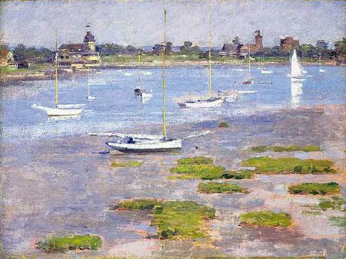 Theodore Robinson Theodore Robinson, Low Tide Riverside Yacht Club